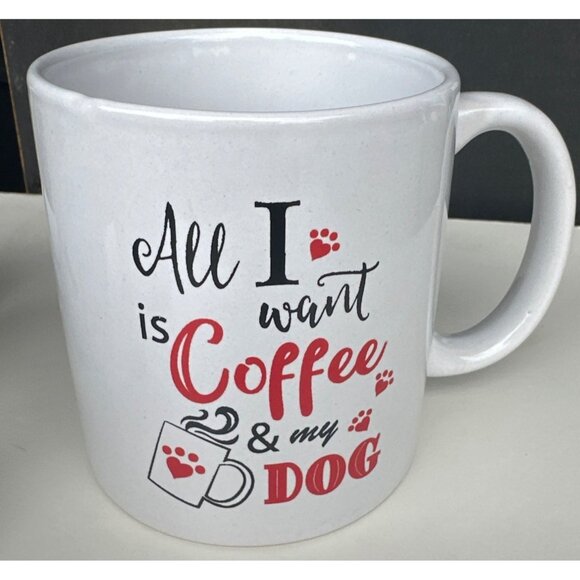 Greenbrier International, Inc. Set of 3 Ceramic Dog Themed Coffee Mugs 4" Tall - Picture 5 of 16